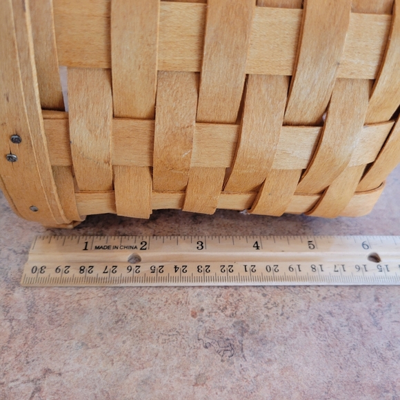 1996 Longaberger Utensil ~ Spoon Basket with Wood  Insert ~ Cottage! ~ - Picture 9 of 16